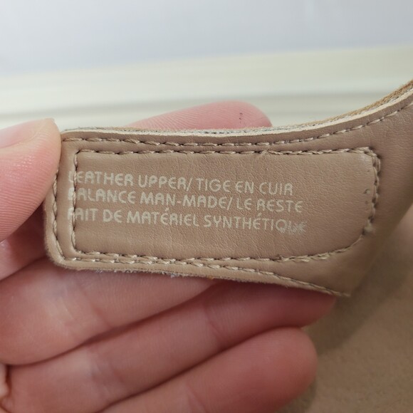 Earth Buran Rosa 8.5 Ecru Leather Wedge Sandal T Strap Ankle Cork Cut Out - Picture 10 of 13